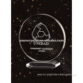 china new arrival round crystal glass awards for game contest( F-0005
